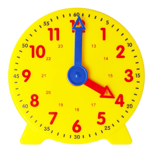 小钟表模型一二年级数学小学教具二针三针联动儿童学习表盘时钟教学钟面小学生学具认识时间的教学仪器用品