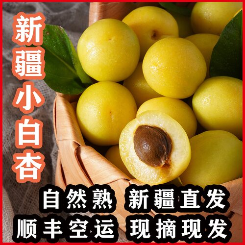 新疆小白杏香甜多汁顺丰包邮