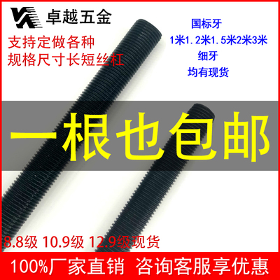 加长高强度8.8/10.9/12.9级丝杆