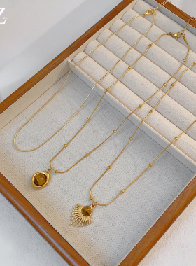 毛衣链秋冬百搭大气高档轻奢高级感吊坠配饰女项链锁骨链2025新款