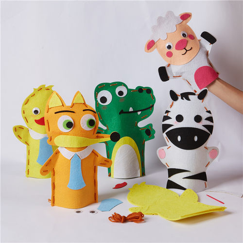 不织布手偶幼儿园手工diy材料包