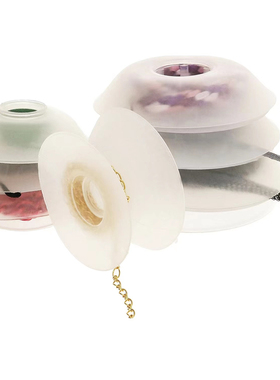 DIY饰品透明卷线轴Kumihimo/Macrame软线盘串珠手绳编织收纳古董