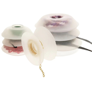 DIY饰品透明卷线轴Kumihimo/Macrame软线盘串珠手绳编织收纳古董