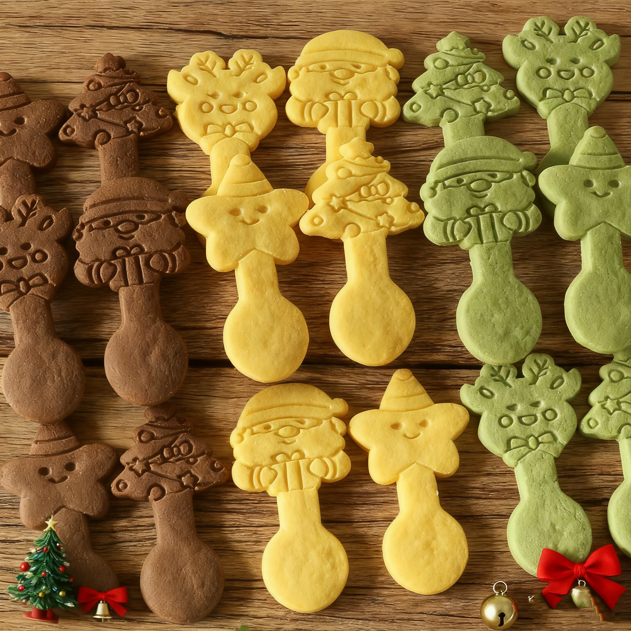 圣诞麋鹿圣诞老人星星勺子饼干