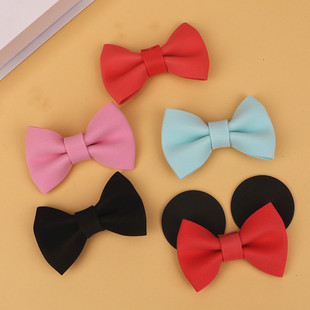 粉色蝴蝶结蛋糕装饰插件红色黑色泡沫领结女孩男孩生日烘焙插件