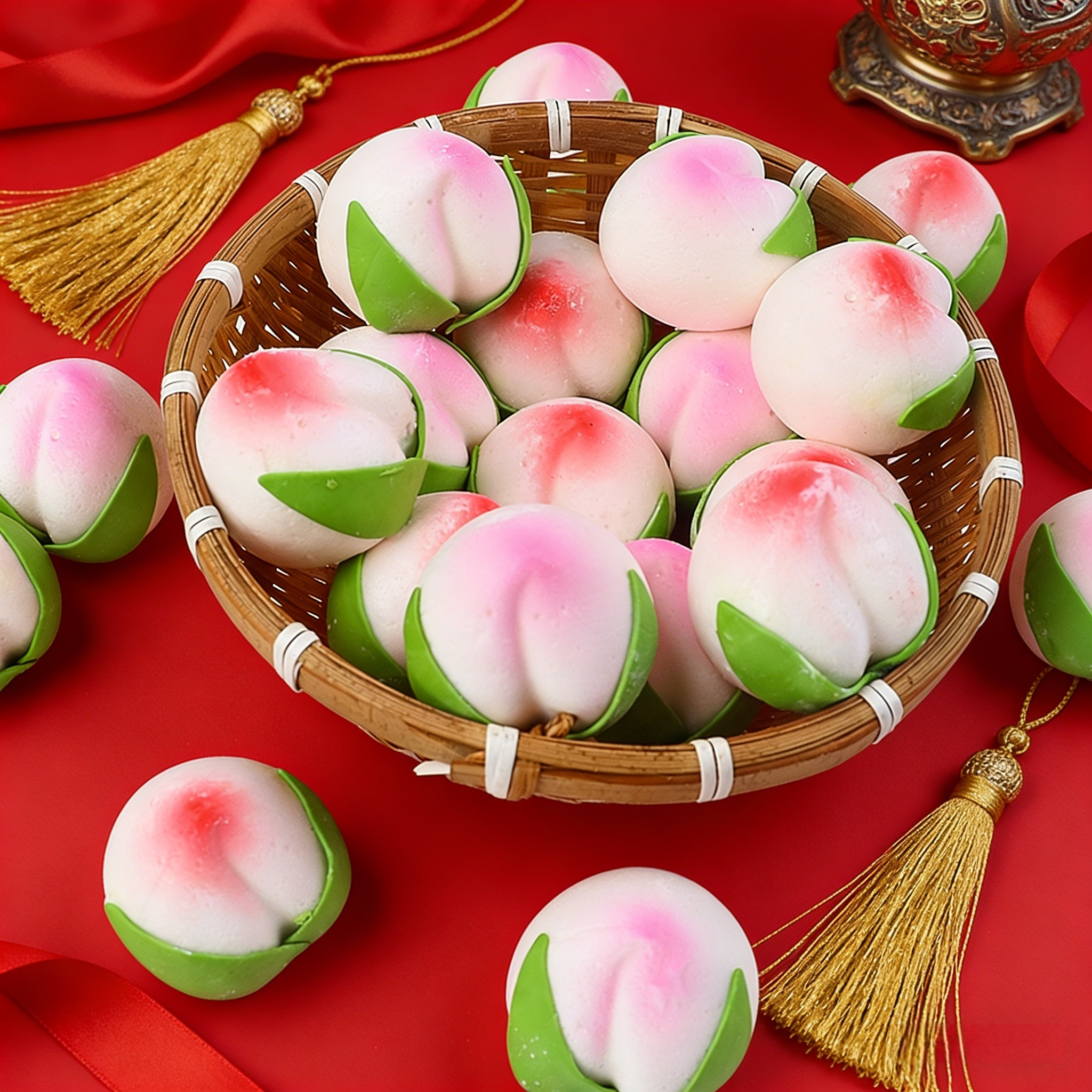 新款网红寿桃红色粉色棉花糖祝寿爷爷奶奶生日蛋糕装饰摆件装扮,节庆用品/礼品,蛋糕/烘焙装饰用品,淘宝优惠券,粉丝福利购,淘宝优惠卷