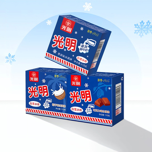 巧克力味冰淇淋 光明冰砖雪糕冰激凌香草味白雪中砖冰糕经典