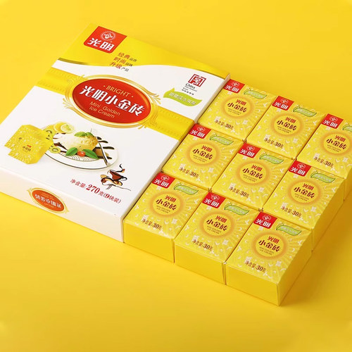 光明小金砖冰淇淋270克多盒