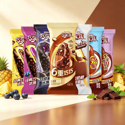 【15~20支】伊利巧乐兹巧脆棒冰淇淋巧恋果四个圈冰激凌雪糕批发