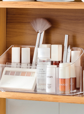 浴室镜柜化妆品收纳盒子格亚克力卫生间洗漱台桌面口红窄内置物架