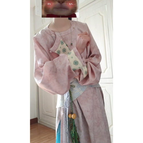 春秋季新款唐制圆领袍长衫