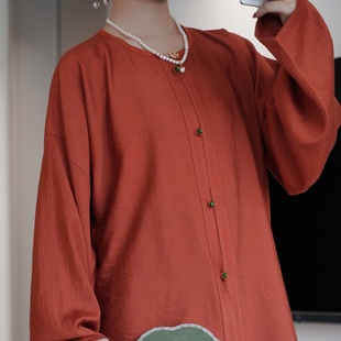 新款 春秋季 圆领衫 灯笼裤 汉服吊带日常通勤百搭 两三松 套装 月色