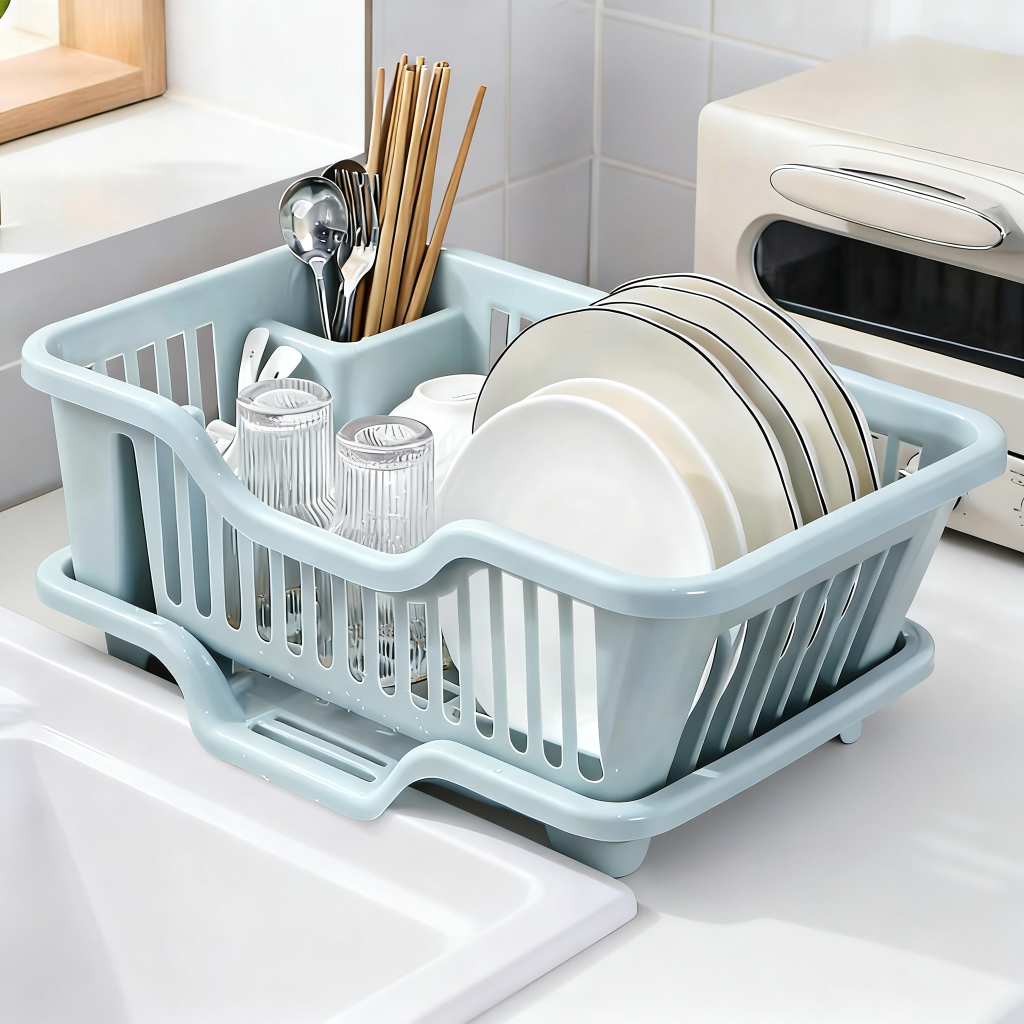 厨房置物架水槽沥水碗盘架多功能免打孔碗筷沥水篮新款食品级