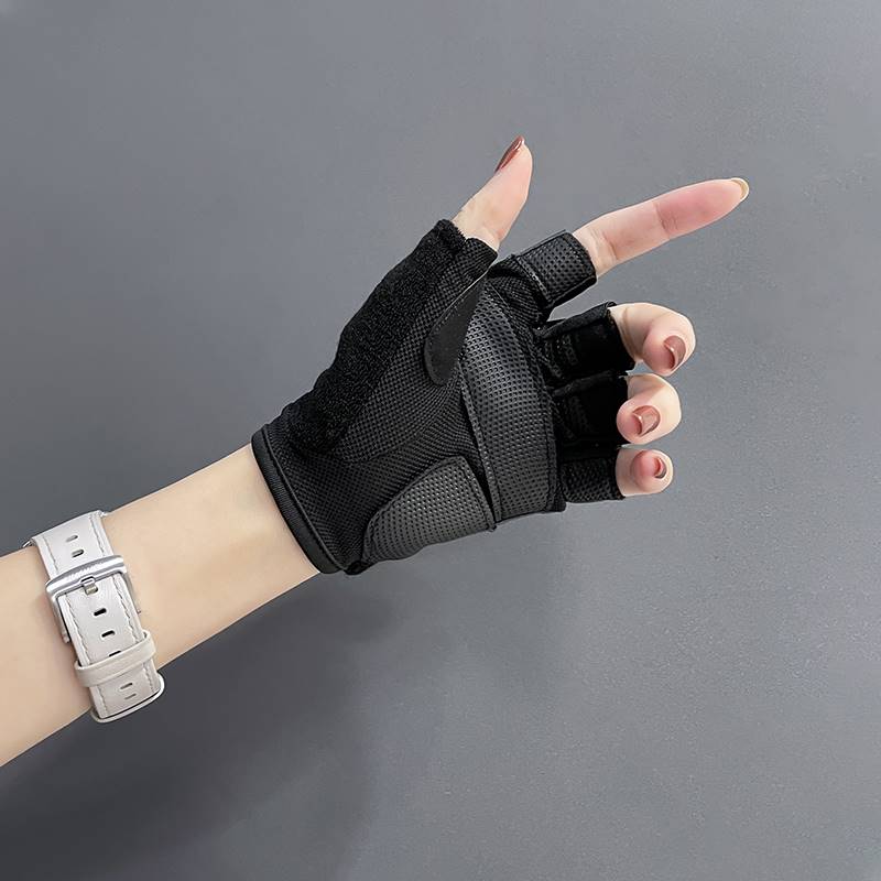 2022岚纹运动耐磨健身手套女防滑半指护手防起茧器械训练骑行单车