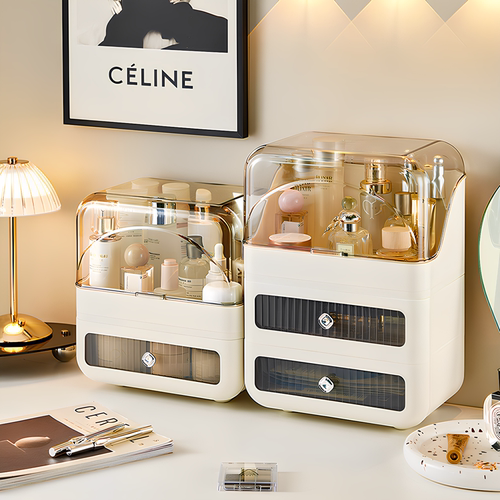 高级感防尘收纳盒抽屉式大容量