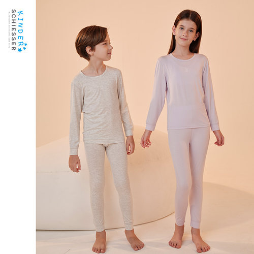 舒雅儿童棉质秋衣秋裤保暖套装