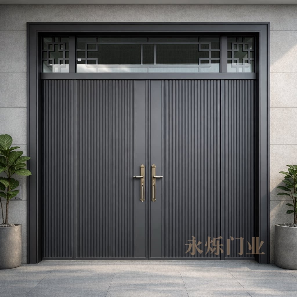 锌合金农村自建房进户大门图片