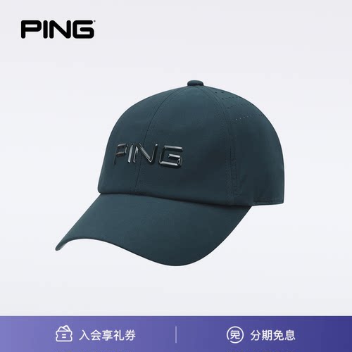 PING高尔夫男士球帽有顶遮阳防晒