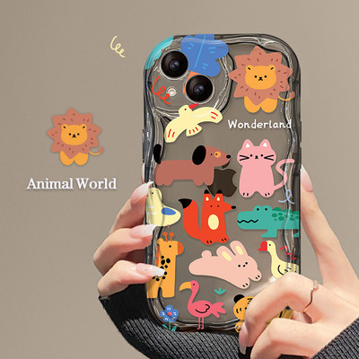 oppo系列趣味卡通可爱动物手机壳