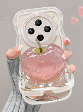 适用于vivox300Pro手机壳新款x200promini创意高级x100/90水晶苹果s50pro透明s30/20隐形双支架一体s19/18女