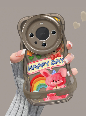 适用华为mate80promax手机壳新女款pura70可爱p60隐形双支架p50荣耀500/400硅胶magic7pro满屏涂鸦nova14/13