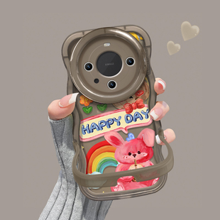 适用华为mate80promax手机壳新女款pura70可爱p60隐形双支架p50荣耀500/400硅胶magic7pro满屏涂鸦nova14/13