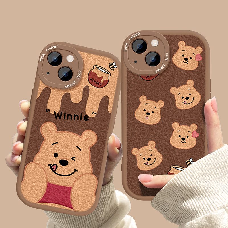 适用于苹果14pro手机壳情侣新款iPhone13promax咖啡色华为mate50/p40小熊nova10女款vivox80小羊皮s12卡其色使用感如何?