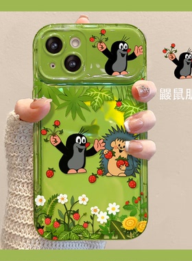 夏日鼹鼠适用华为mate60pro手机壳pura70新款magic7可爱荣耀200/100翻盖镜子90/80女nova12/11防摔p50保护套