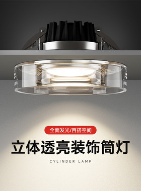 弗莱顿简约水晶LED嵌入式筒灯