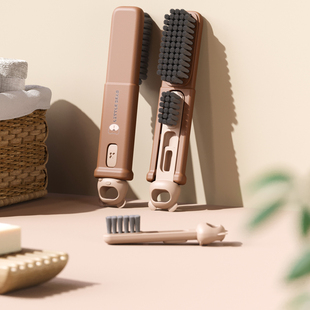 格美居鞋 刷子洗鞋 专用刷子家用洗衣刷多功能软毛刷不伤鞋 子母款