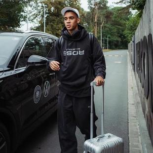 Martine Rose24fw做旧水洗反转字母印花连帽卫衣慵懒风休闲帽衫潮