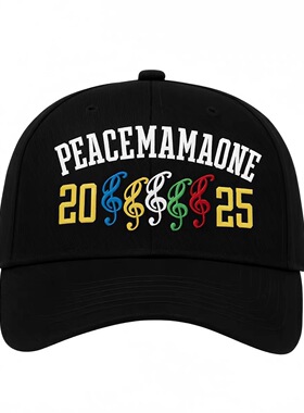 Cortis马丁同款 Peaceminusone联名MAMA限定GD鸭舌帽音乐刺绣休闲