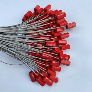 包邮一次性钢丝封条铅封煤炭化工园林集装箱物流施封锁扎带封签锁