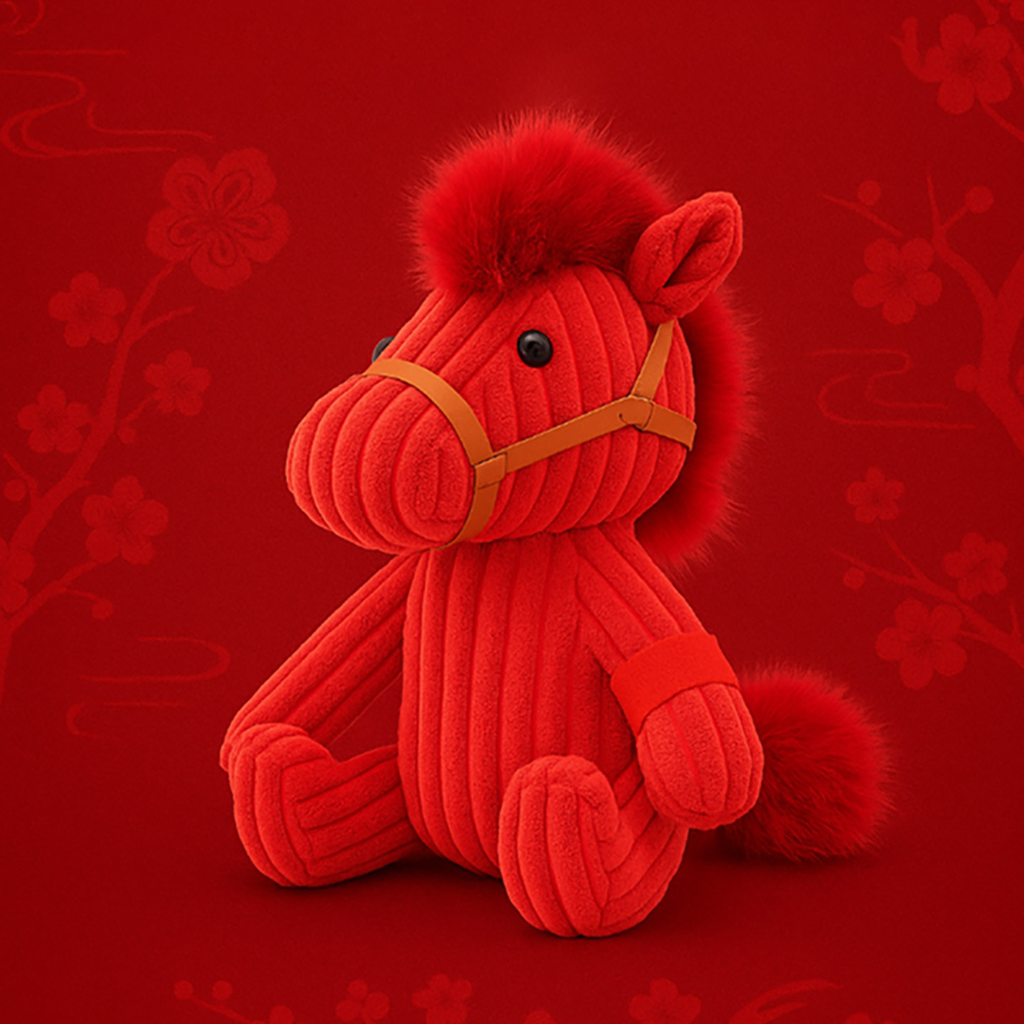 柏拉兔马先生马年限定生肖毛绒玩偶本命年吉祥物公仔礼物国潮玩具