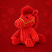 柏拉兔马先生马年限定生肖毛绒玩偶本命年吉祥物公仔礼物国潮玩具