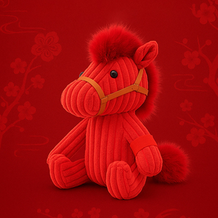 柏拉兔马先生马年限定生肖毛绒玩偶本命年吉祥物公仔礼物国潮玩具
