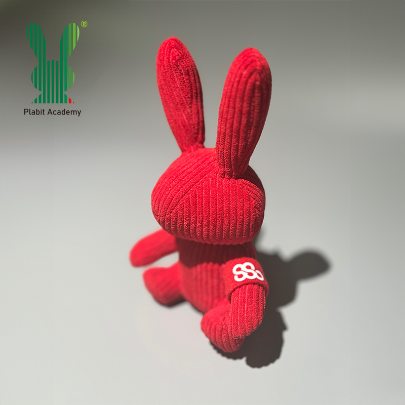 柏拉兔毛绒玩偶灯芯绒挂件上交