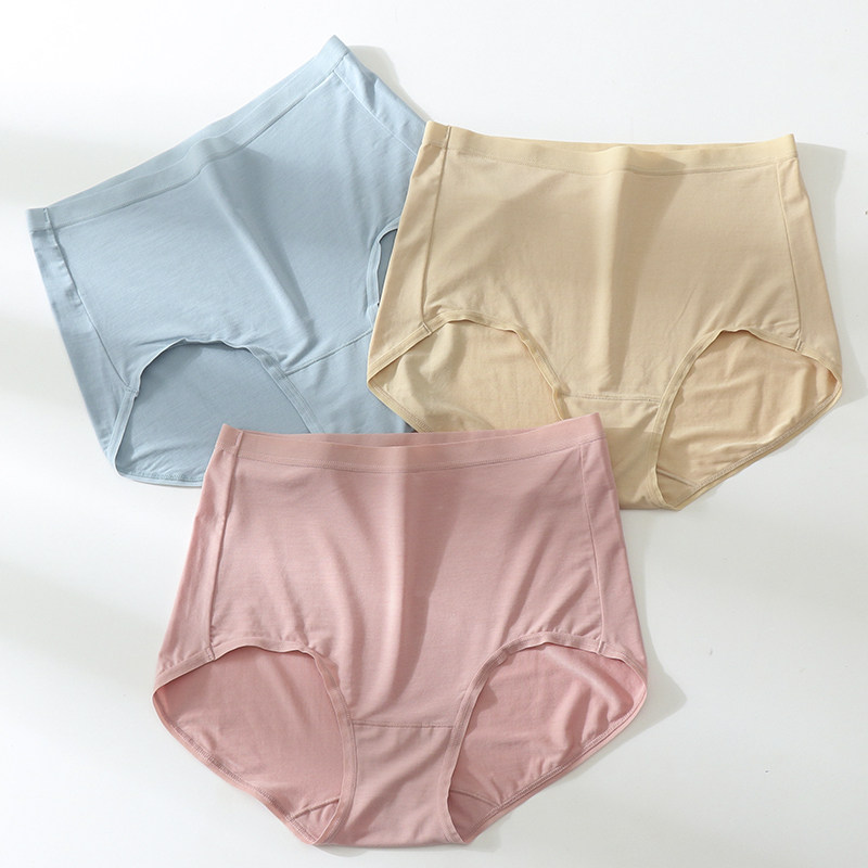 内裤女莫代尔无痕透气高腰收腹简约胖mm大码包臀日系女士三角短裤,女士内衣/男士内衣/家居服,女三角裤,淘宝优惠券,粉丝福利购,淘宝优惠卷