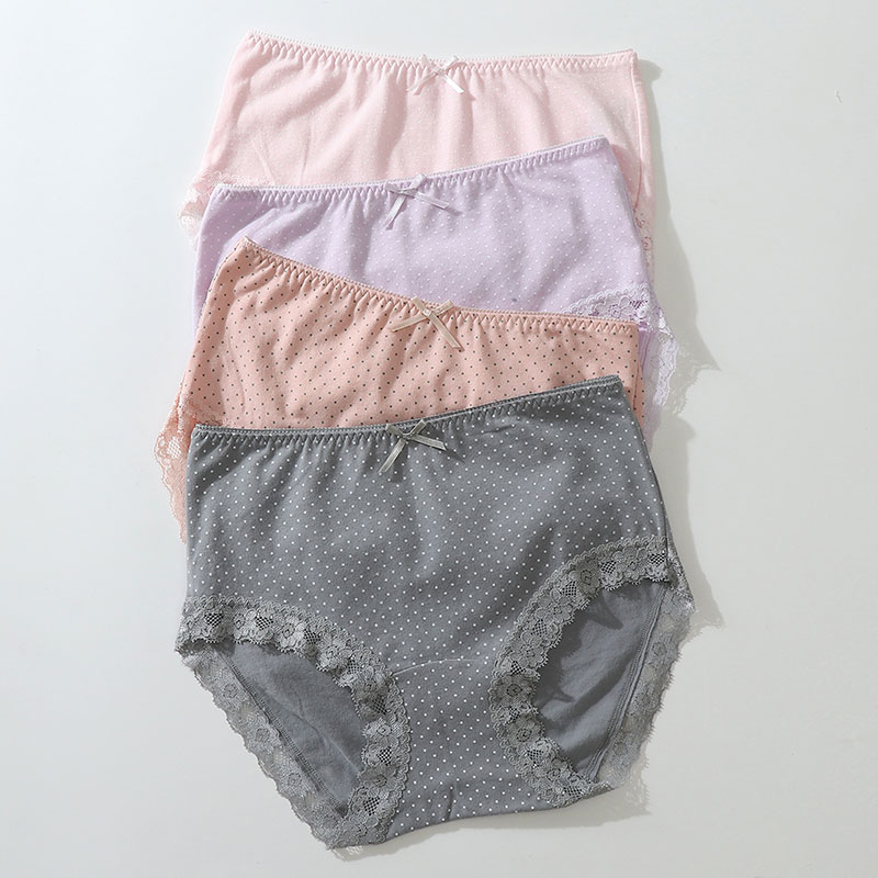 内裤女中腰纯棉透气舒适无痕包臀