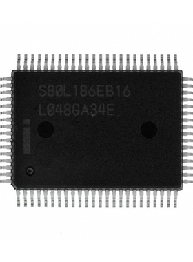S80L186EB16微处理器IC MPU I186 16MHZ 80QFP