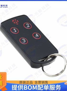 FOBLOQA-4T4 射频元件AM 4 CH KEELOQ KEYFOB TRANSMITTE