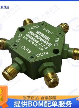 WMRD05-7.2-S 射频元件POWER DIV 5 WAY 0HZ-7.2GHZ SMA