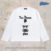 t恤男式 notsexx 直喷重磅纯棉短宽boxy短袖 长袖 出租车司机 数码