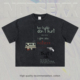 hurt NOTSEXX「don anyone」无胶感墨直喷260g重磅boxy短宽t恤