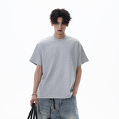 凉感sorona短宽boxyfit短袖 t恤男女基础款 光板正肩小领口