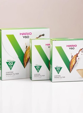 HARIO手冲咖啡滤纸滤网滤杯过滤纸v60手冲滴漏式咖啡滤袋VCF