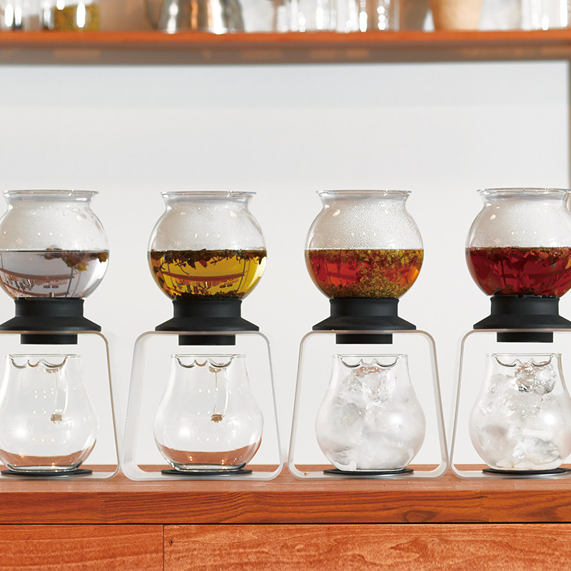 HARIO日本耐热玻璃泡茶器泡茶壶水塔式懒人过滤花茶壶茶具套装TDR