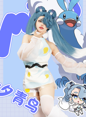 EZcosplay宝可梦七夕青鸟联动初音未来cos服女二次元服装量身定制