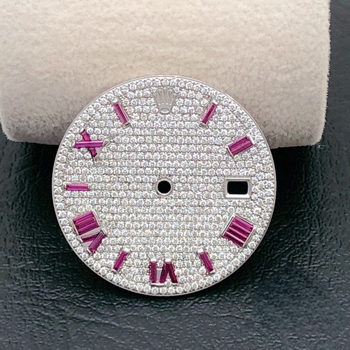 日志红宝石满钻满天星字面表盘莫桑石datejust41diamond dial