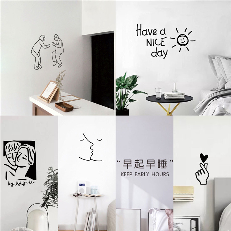 ins style Northern Europe english letter originality Wall stickers Refrigerator sticker Renting reform dormitory Room decorate Stickerin the Home accessories , Stickers , Wall Stickers  category - from Buy2taobao.com to provide professional Taobao agent buy service
